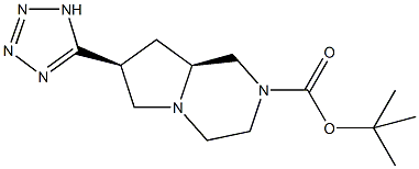 tert-butyl (7S,8aS)-7-(1H-tetrazol-5-yl)hexahydropyrrolo[1,2-a]pyrazine-2(1H)-carboxylate Structural