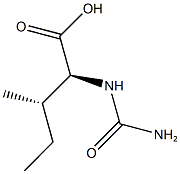 (2S,3S)-2-[(aminocarbonyl)amino]-3-methylpentanoic acid Structural