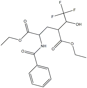 diethyl 2-(benzoylamino)-4-(2,2,2-trifluoro-1-hydroxyethyl)pentanedioate