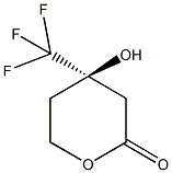 (4R)-4-hydroxy-4-(trifluoromethyl)tetrahydro-2H-pyran-2-one Structural