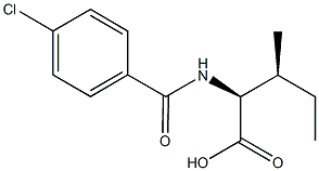 (2S,3S)-2-[(4-chlorobenzoyl)amino]-3-methylpentanoic acid