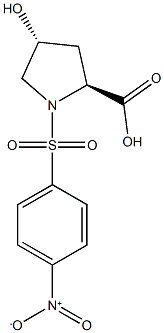 (2S,4R)-4-hydroxy-1-[(4-nitrophenyl)sulfonyl]pyrrolidine-2-carboxylic acid Structural