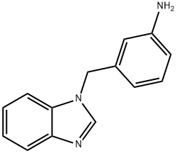 3-(1H-1,3-benzodiazol-1-ylmethyl)aniline Structural