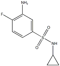 3-amino-N-cyclopropyl-4-fluorobenzene-1-sulfonamide