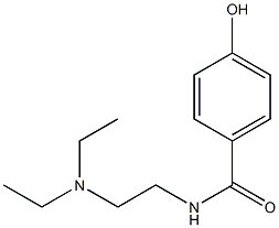 N-[2-(diethylamino)ethyl]-4-hydroxybenzamide Structural