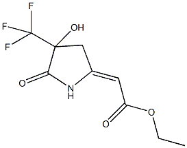 ETHYL (2Z)-[4-HYDROXY-5-OXO-4-(TRIFLUOROMETHYL)PYRROLIDIN-2-YLIDENE]ACETATE