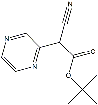 TERT-BUTYL CYANO(PYRAZIN-2-YL)ACETATE Structural