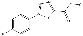 1-[5-(4-BROMOPHENYL)-1,3,4-OXADIAZOL-2-YL]-2-CHLOROETHANONE Structural