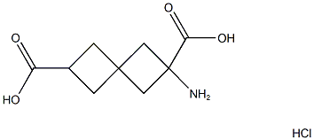 2-AMINOSPIRO[3.3]HEPTANE-2,6-DICARBOXYLIC ACID HYDROCHLORIDE Structural