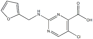 5-chloro-2-[(2-furylmethyl)amino]pyrimidine-4-carboxylic acid Structural