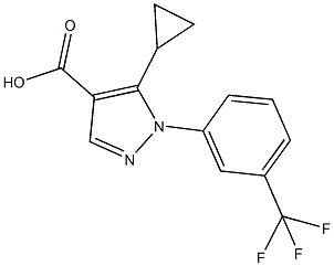 5-cyclopropyl-1-[3-(trifluoromethyl)phenyl]-1H-pyrazole-4-carboxylic acid