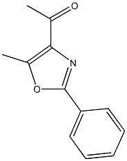 1-(5-methyl-2-phenyl-1,3-oxazol-4-yl)ethan-1-one Structural