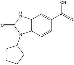 1-cyclopentyl-2-oxo-2,3-dihydro-1H-1,3-benzodiazole-5-carboxylic acid