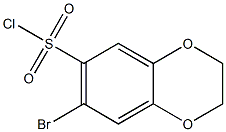 7-bromo-2,3-dihydro-1,4-benzodioxine-6-sulfonyl chloride Structural