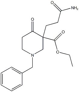 ETHYL 3-(3-AMINO-3-OXOPROPYL)-1-BENZYL-4-OXOPIPERIDINE-3-CARBOXYLATE