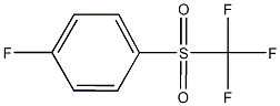 1-FLUORO-4-[(TRIFLUOROMETHYL)SULFONYL]BENZENE Structural