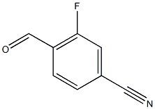 3-FLUORO-4-FORMYL-BENZONITRILE Structural