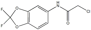 2-Chloro-N-(2,2-difluoro-benzo[1,3]dioxol-5-yl)-acetamide Structural