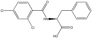 (2S)-2-[(2,4-dichlorobenzoyl)amino]-3-phenylpropanoic acid Structural