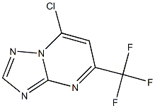 7-chloro-5-(trifluoromethyl)[1,2,4]triazolo[1,5-a]pyrimidine Structural