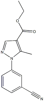 ETHYL 1-(3-CYANOPHENYL)-5-METHYL-1H-PYRAZOLE-4-CARBOXYLATE