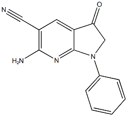 6-AMINO-3-OXO-1-PHENYL-2,3-DIHYDRO-1H-PYRROLO[2,3-B]PYRIDINE-5-CARBONITRILE