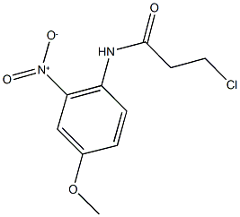 3-chloro-N-(4-methoxy-2-nitrophenyl)propanamide Structural