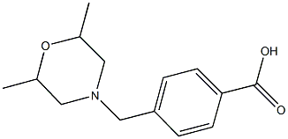 4-[(2,6-dimethylmorpholin-4-yl)methyl]benzoic acid