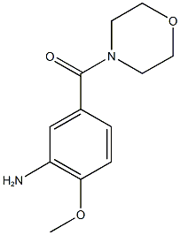 2-methoxy-5-(morpholin-4-ylcarbonyl)aniline Structural