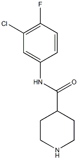 N-(3-chloro-4-fluorophenyl)piperidine-4-carboxamide