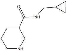 N-(cyclopropylmethyl)piperidine-3-carboxamide Structural