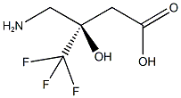 (3R)-3-(AMINOMETHYL)-4,4,4-TRIFLUORO-3-HYDROXYBUTANOIC ACID Structural