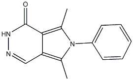 5,7-dimethyl-6-phenyl-2,6-dihydro-1H-pyrrolo[3,4-d]pyridazin-1-one Structural