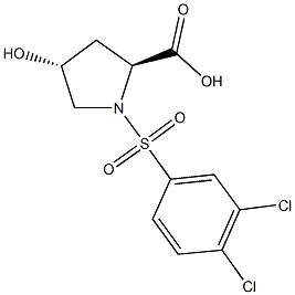 (2S,4R)-1-[(3,4-dichlorophenyl)sulfonyl]-4-hydroxypyrrolidine-2-carboxylic acid