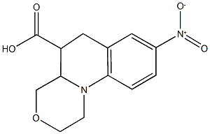 8-nitro-1,2,4,4a,5,6-hexahydro[1,4]oxazino[4,3-a]quinoline-5-carboxylic acid Structural