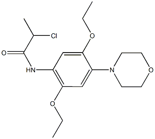 2-chloro-N-(2,5-diethoxy-4-morpholin-4-ylphenyl)propanamide