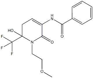 N-[6-hydroxy-1-(2-methoxyethyl)-2-oxo-6-(trifluoromethyl)-1,2,5,6-tetrahydropyridin-3-yl]benzamide