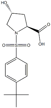 (2S,4R)-1-[(4-tert-butylphenyl)sulfonyl]-4-hydroxypyrrolidine-2-carboxylic acid