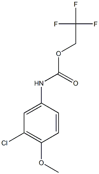 2,2,2-trifluoroethyl 3-chloro-4-methoxyphenylcarbamate