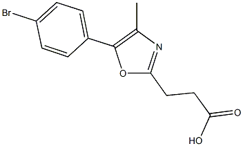 3-[5-(4-bromophenyl)-4-methyl-1,3-oxazol-2-yl]propanoic acid