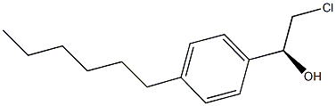 (1S)-2-CHLORO-1-(4-HEXYLPHENYL)ETHANOL Structural