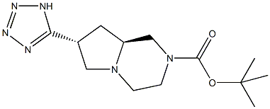 tert-butyl (7R,8aS)-7-(1H-tetrazol-5-yl)hexahydropyrrolo[1,2-a]pyrazine-2(1H)-carboxylate Structural