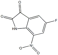 5-fluoro-7-nitro-1H-indole-2,3-dione Structural