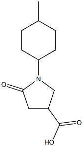 1-(4-methylcyclohexyl)-5-oxopyrrolidine-3-carboxylic acid Structural