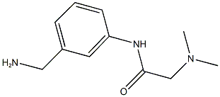N-[3-(aminomethyl)phenyl]-2-(dimethylamino)acetamide Structural