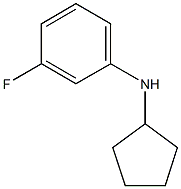 N-cyclopentyl-3-fluoroaniline Structural