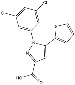 1-(3,5-DICHLOROPHENYL)-5-THIEN-2-YL-1H-PYRAZOLE-3-CARBOXYLIC ACID