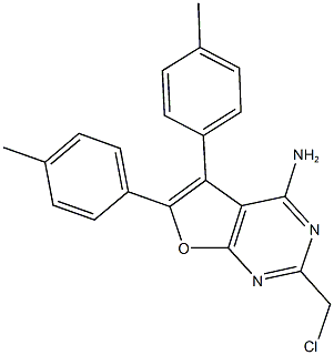 2-(CHLOROMETHYL)-5,6-BIS(4-METHYLPHENYL)FURO[2,3-D]PYRIMIDIN-4-AMINE