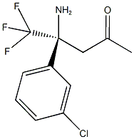 (4S)-4-amino-4-(3-chlorophenyl)-5,5,5-trifluoropentan-2-one Structural