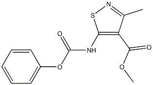 methyl 3-methyl-5-[(phenoxycarbonyl)amino]isothiazole-4-carboxylate Structural